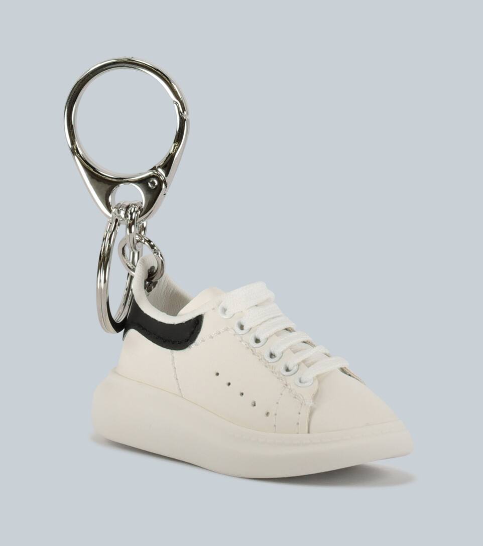 ALEXANDER MCQUEEN LEATHER SNEAKER KEYRING,P00439557