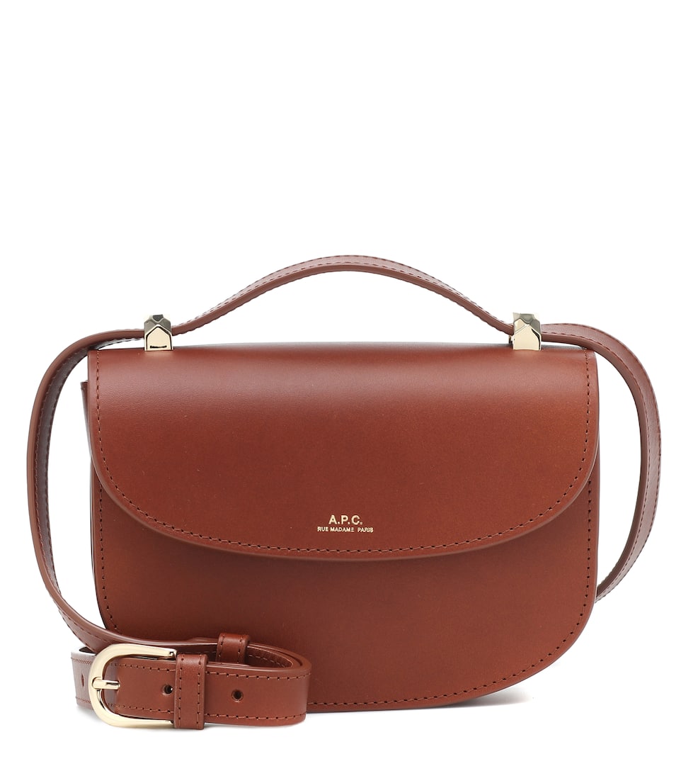 a p c geneve mini leather shoulder bag mytheresa