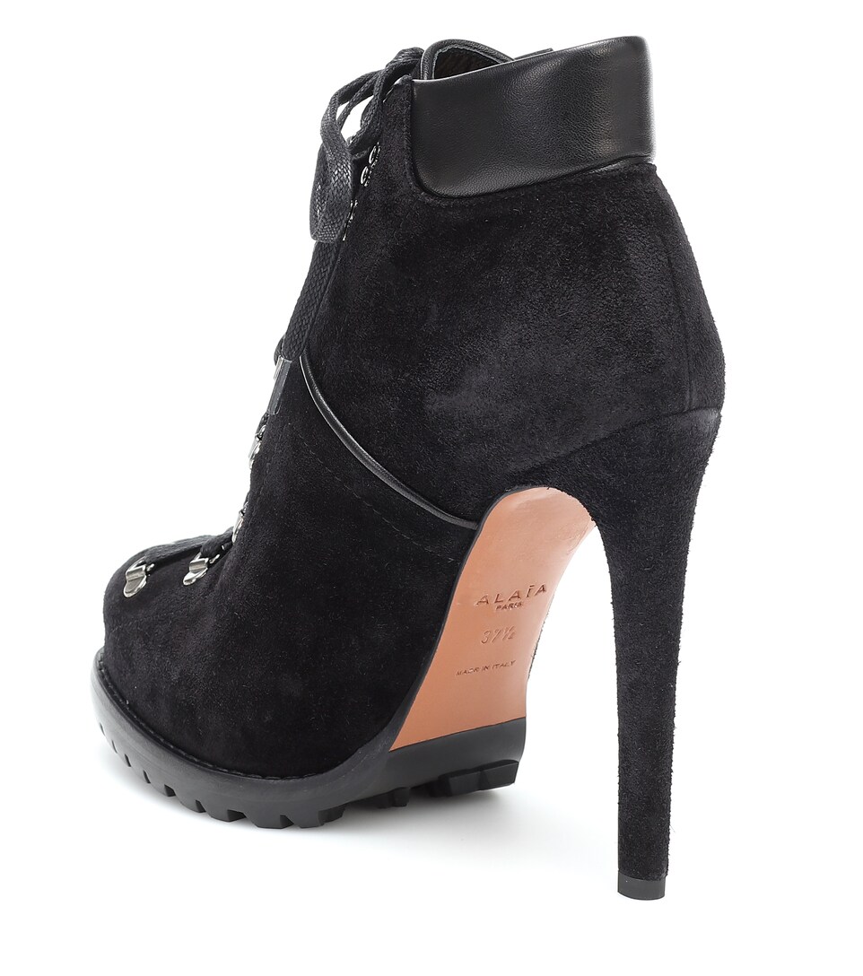 alaia platform booties
