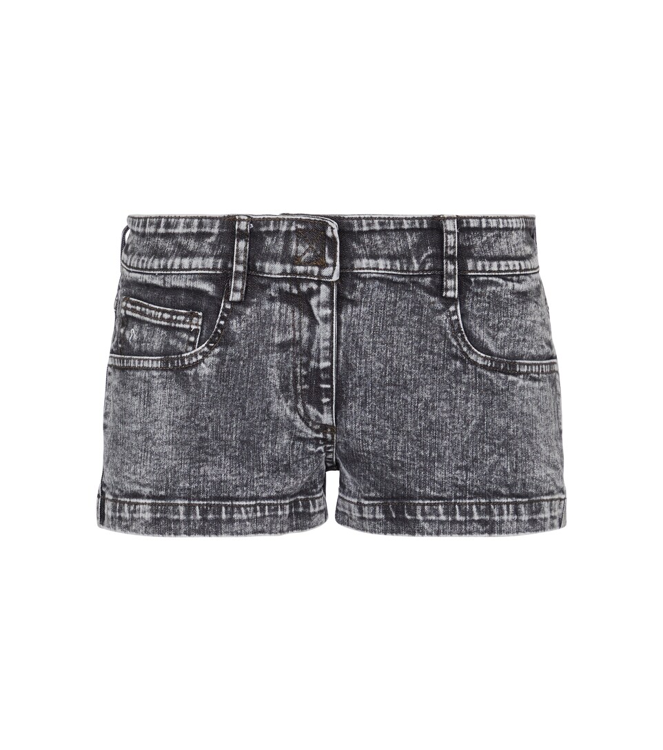Norma Kamali - Shorts di jeans a vita bassa | Mytheresa