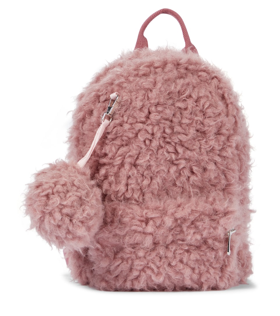 Faux fur backpack clearance