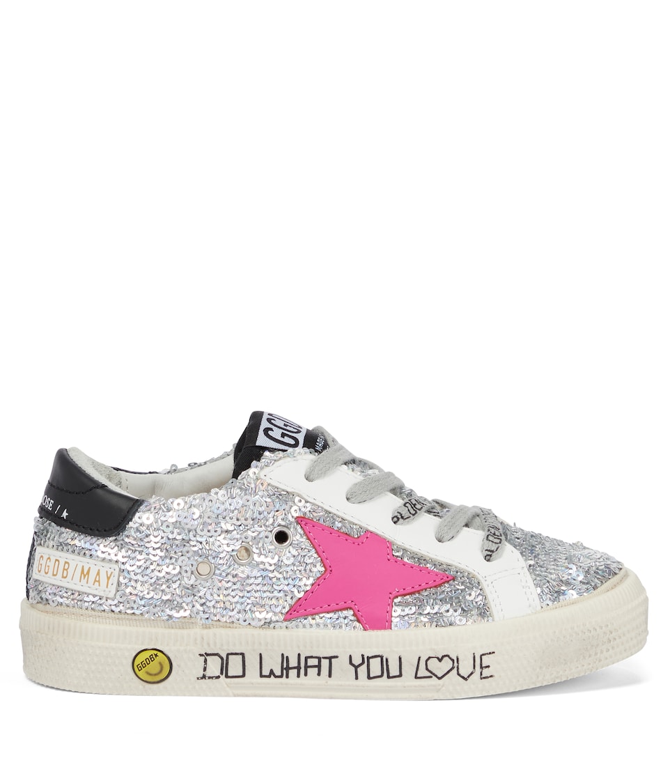 rainbow sequin sneakers