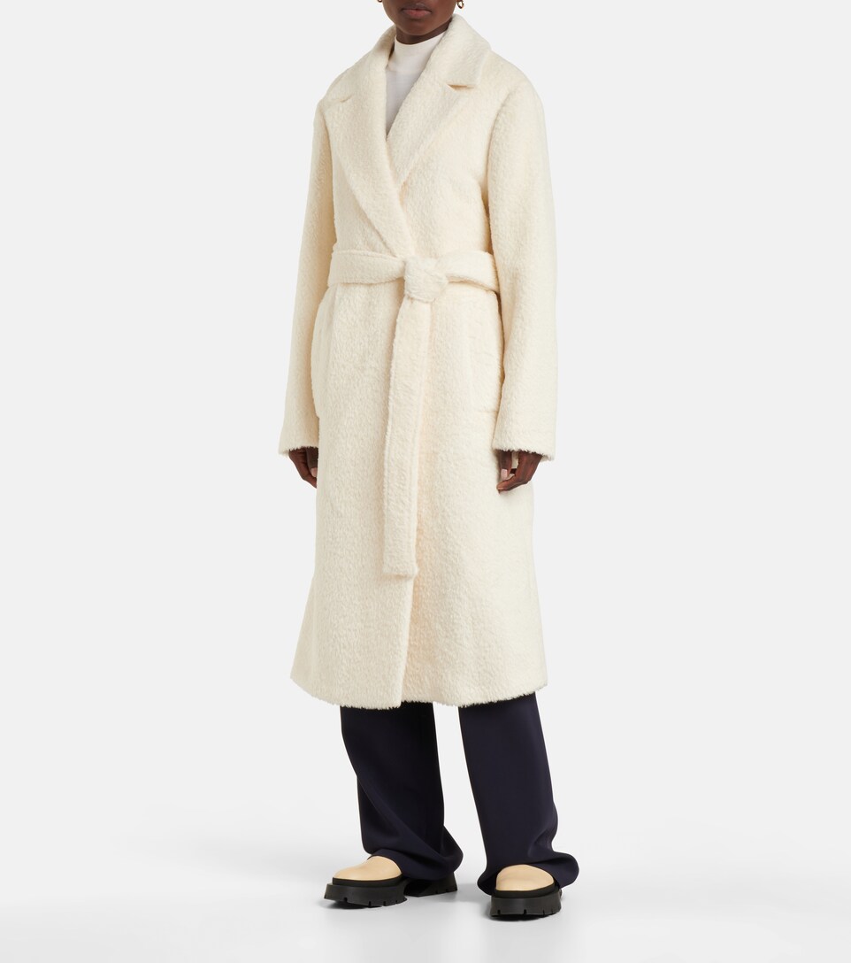 alpaca wool blend coat