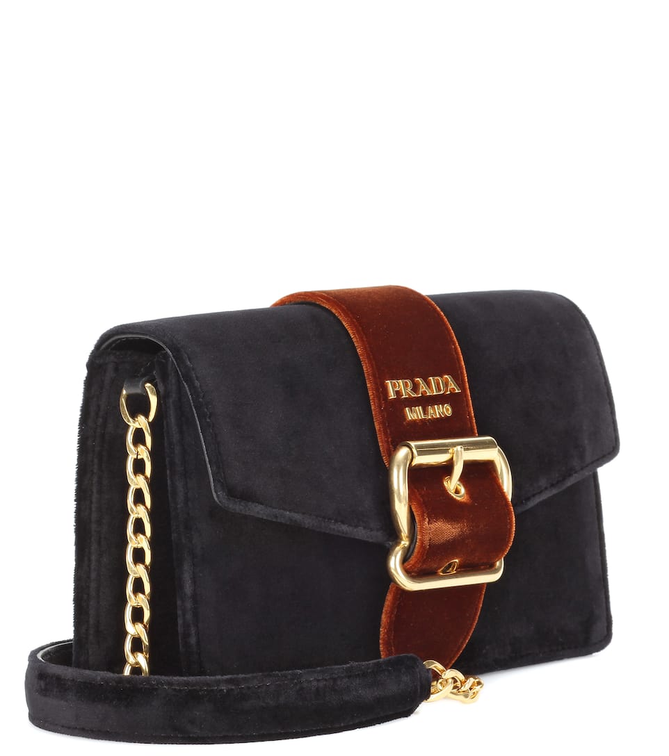 Prada Velvet shoulder bag