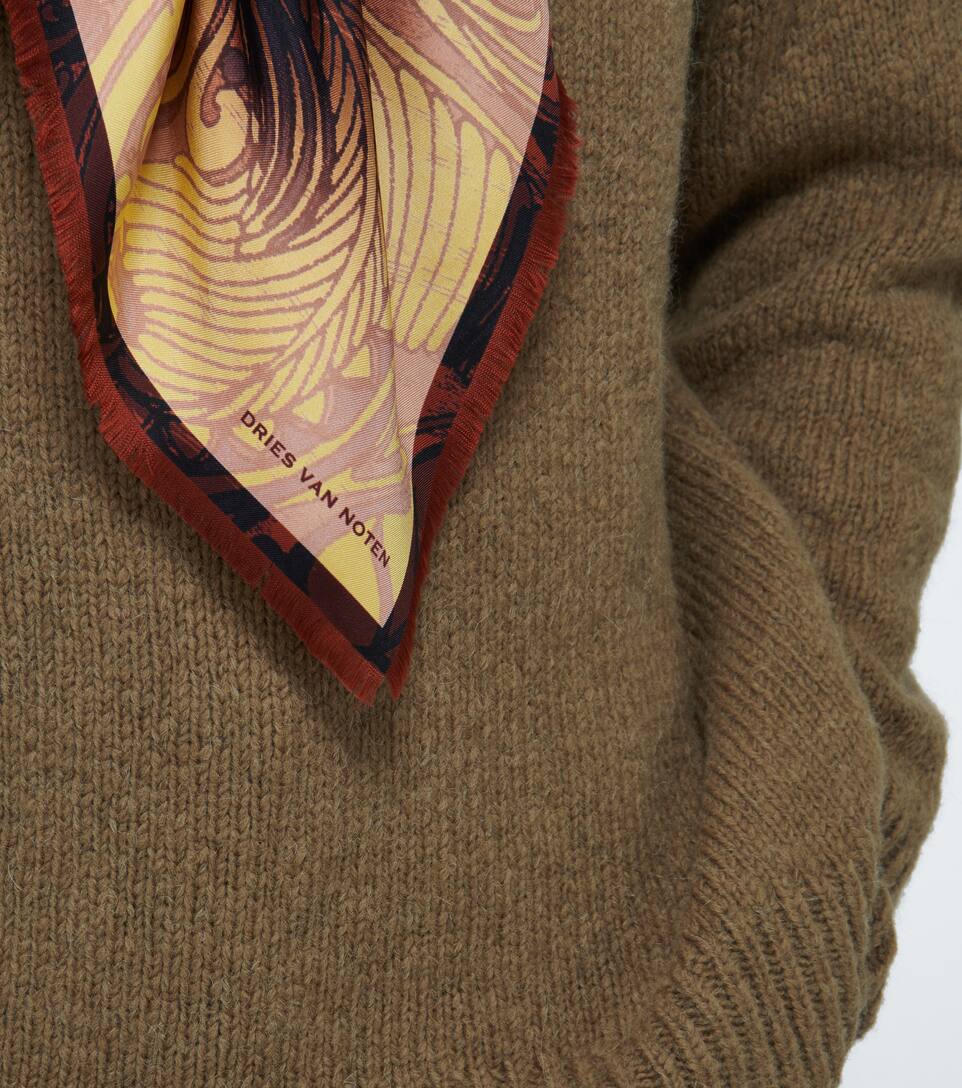 Dries van noten silk scarf Clearance