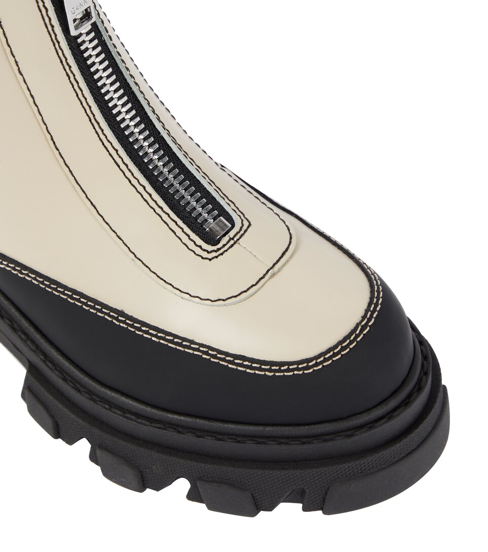 Leather Ankle Boots | Ganni - Mytheresa