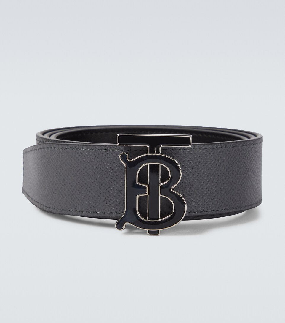 Burberry - Monogrammed leather belt 
