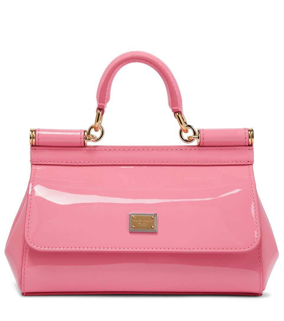 Dolce\u0026Gabbana - Sicily Mini patent leather crossbody bag | Mytheresa