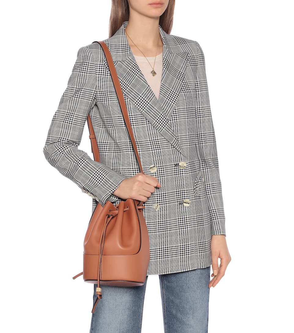 loewe balloon small leather bucket bag