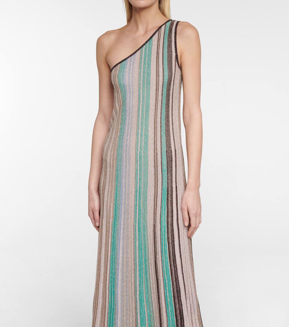 Missoni One Shoulder Striped Maxi Dress Mytheresa