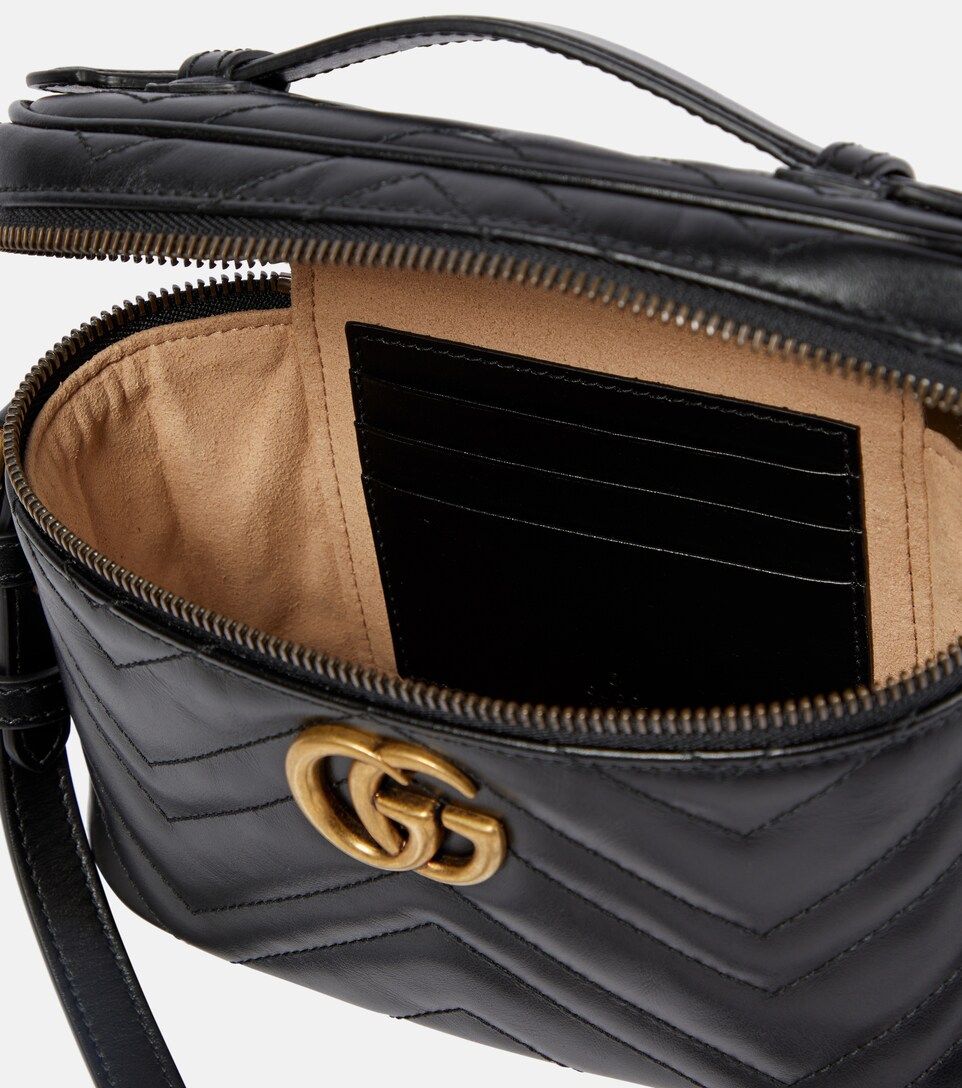 Gucci - GG Marmont leather crossbody bag | Mytheresa