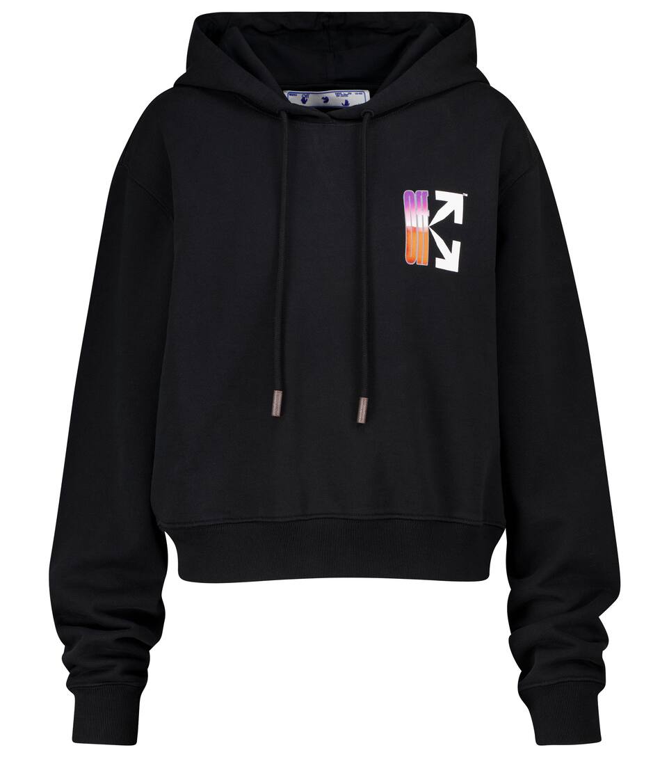 Off-White - Logo cotton jersey hoodie