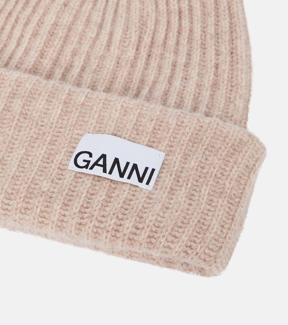 Ganni - Wool-blend beanie | Mytheresa