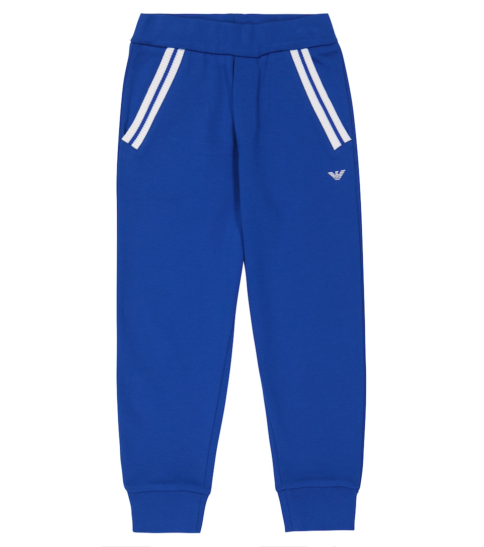 Emporio Armani Kids - Pantaloni sportivi in jersey di cotone | Mytheresa