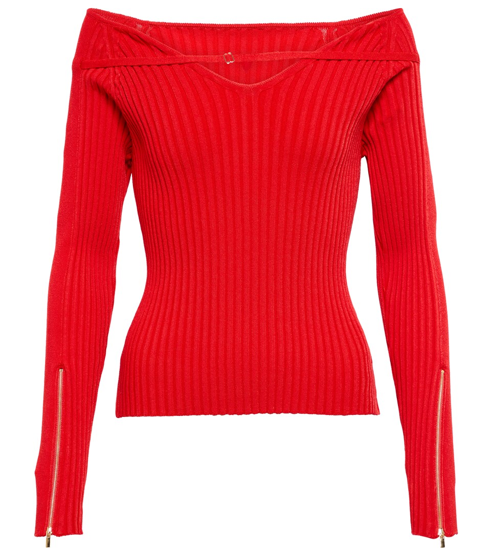 Jacquemus - Pullover Oro a coste | Mytheresa