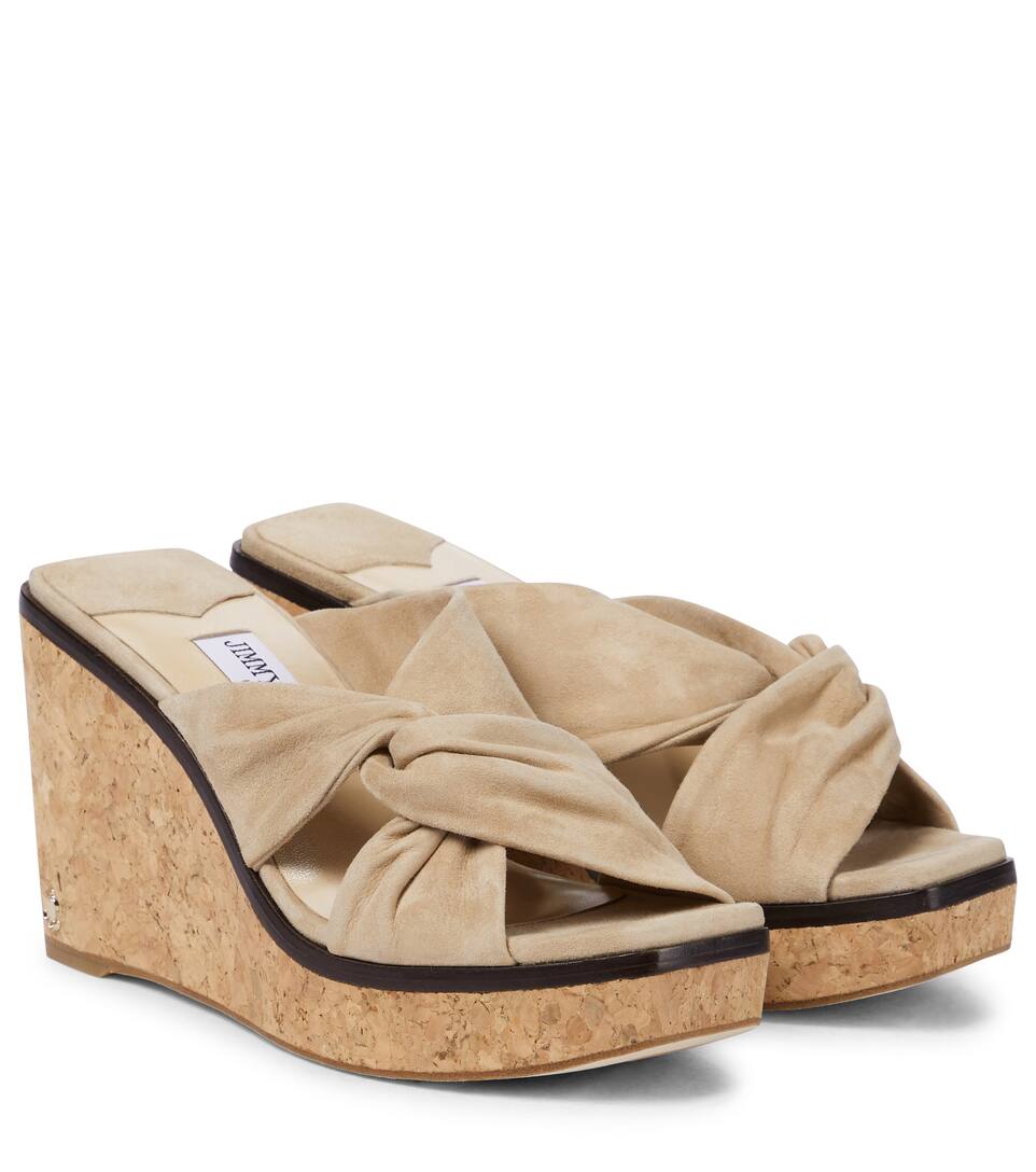 jimmy choo suede wedge