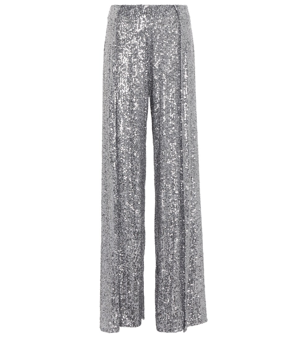 Tom Ford - Sequined high-rise wide-leg 
