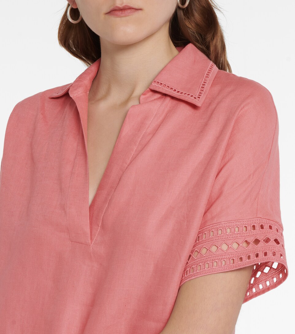 Loro Piana - Linen embroidered cutout 