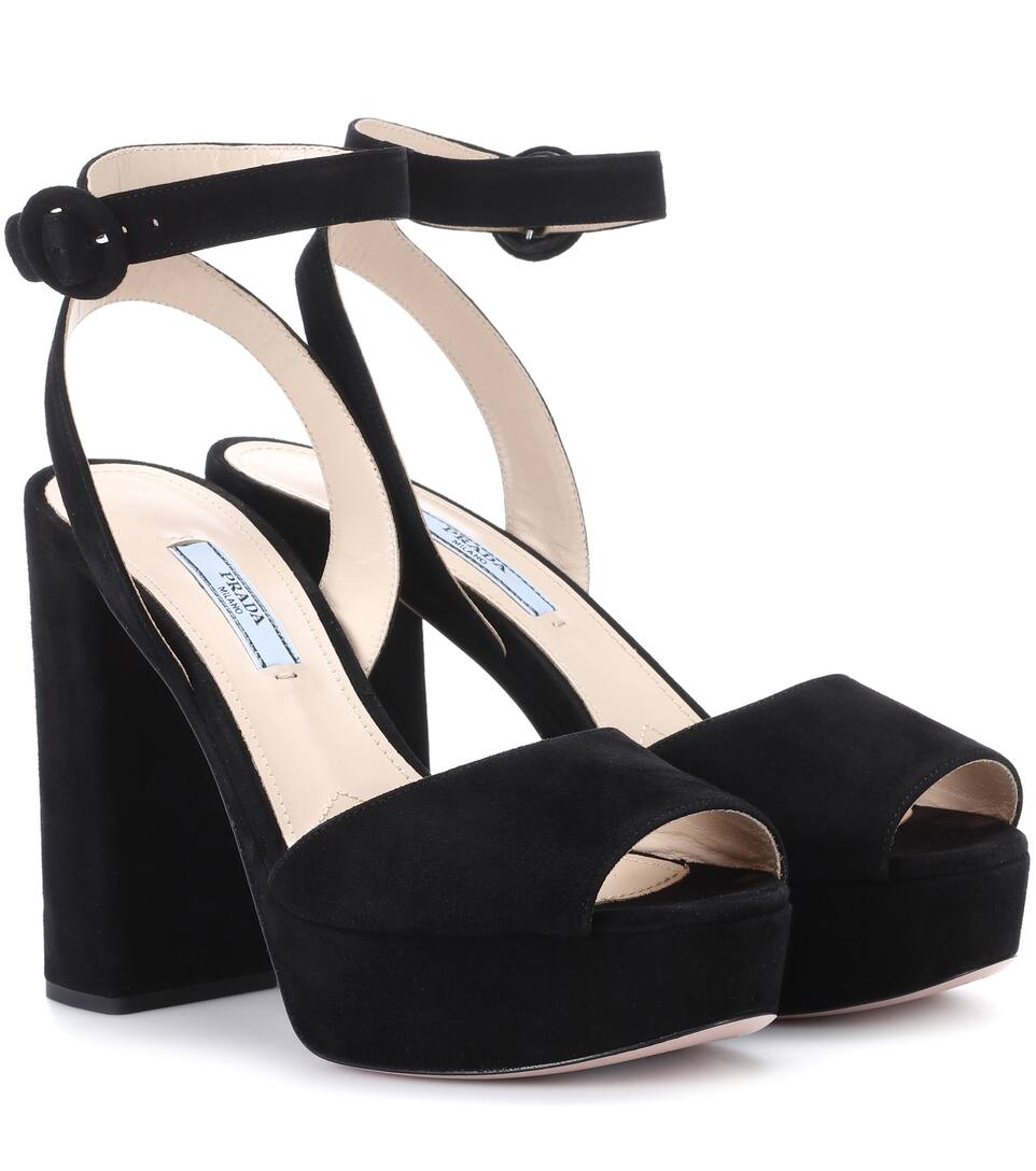 PRADA in pelle nera plateau misura 4 UK 37 EU PRADA in pelle nera plateau misura 4 UK 37 EU