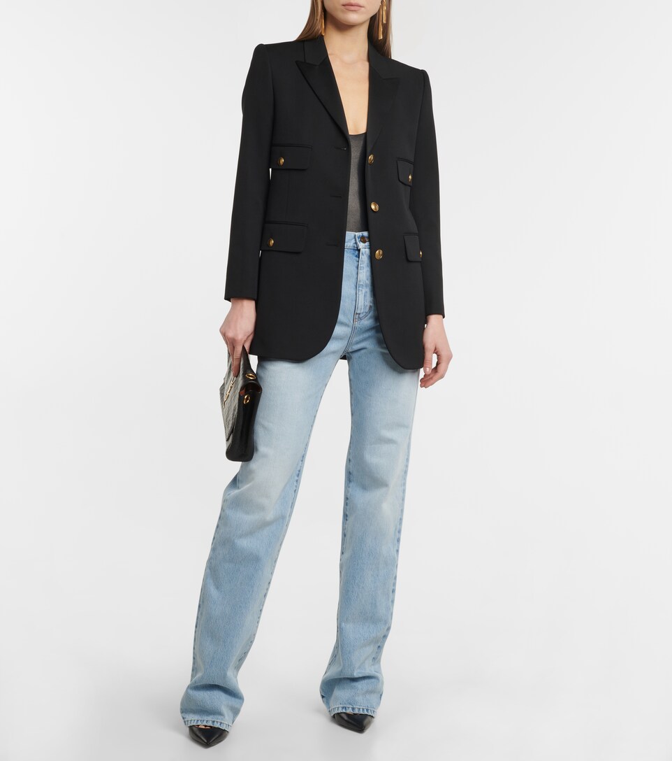Saint Laurent - High-rise straight jeans | Mytheresa