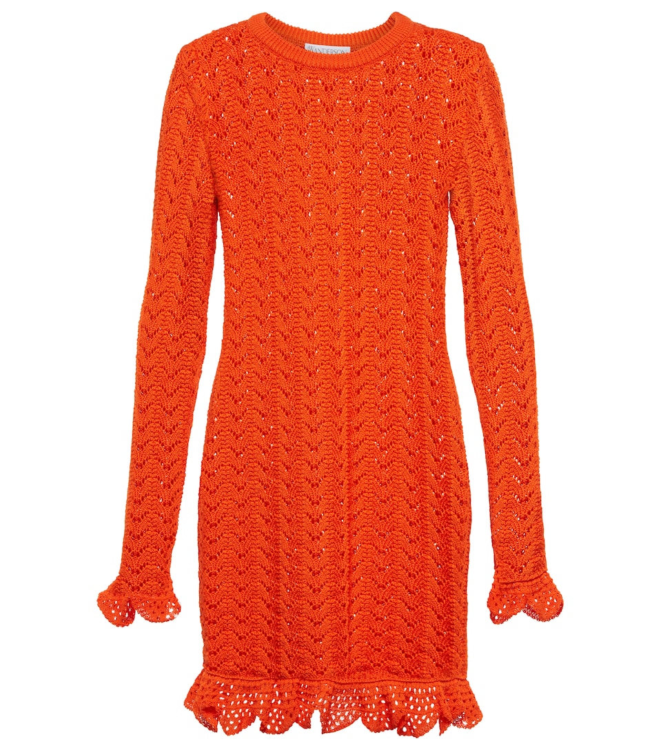 Open-knit cotton minidress | Mytheresa