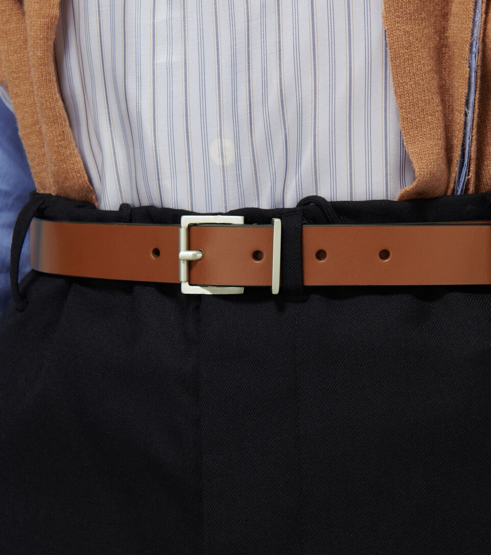 orange leather belt