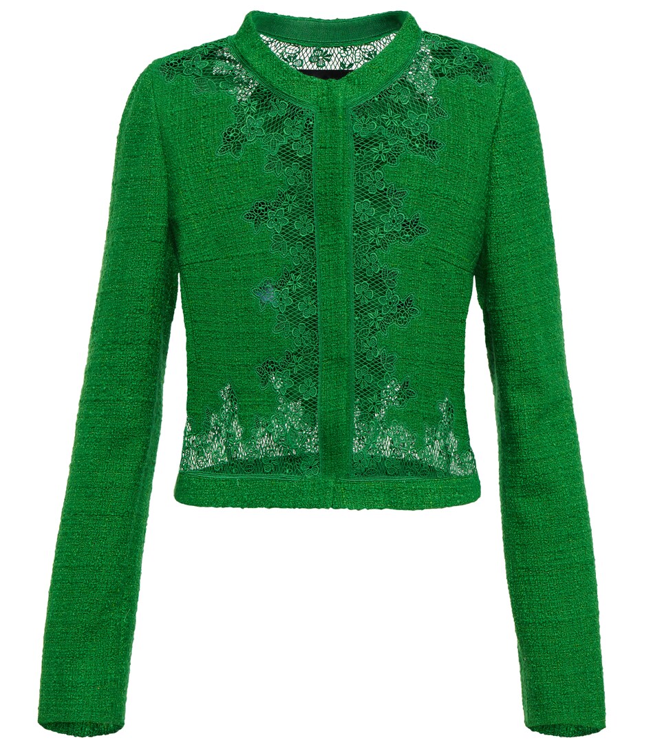 green lace jacket