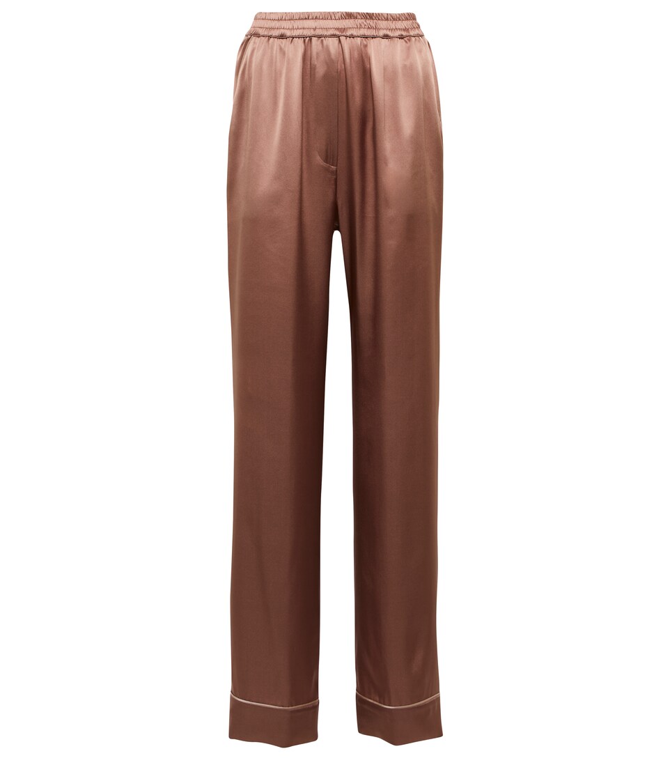 Dolce\u0026Gabbana - Silk satin pajama pants 