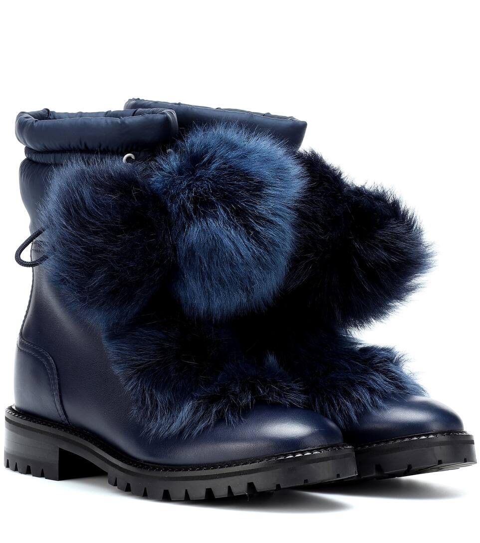 Jimmy Choo - Glacie leather and fur 