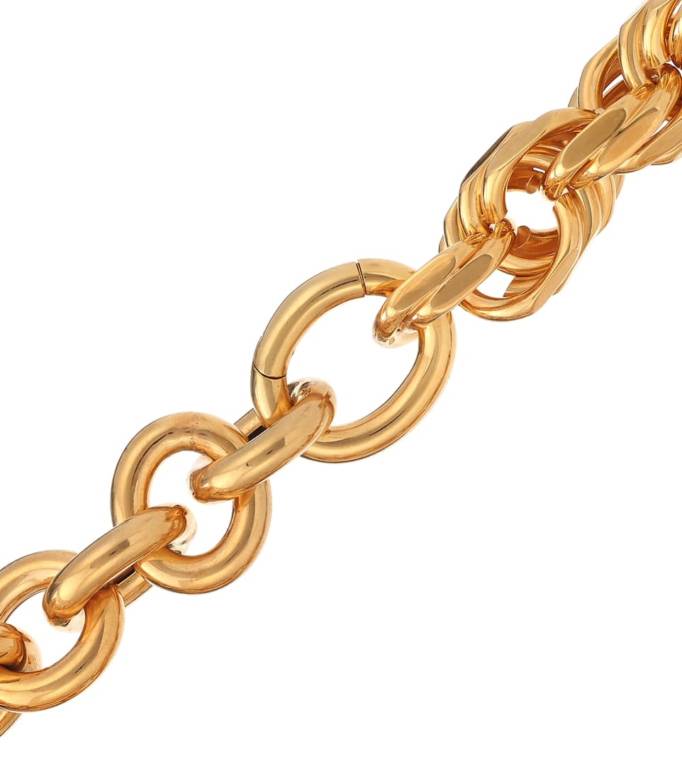 Gold Plated Sterling Silver Chain Necklace Bottega Veneta Mytheresa