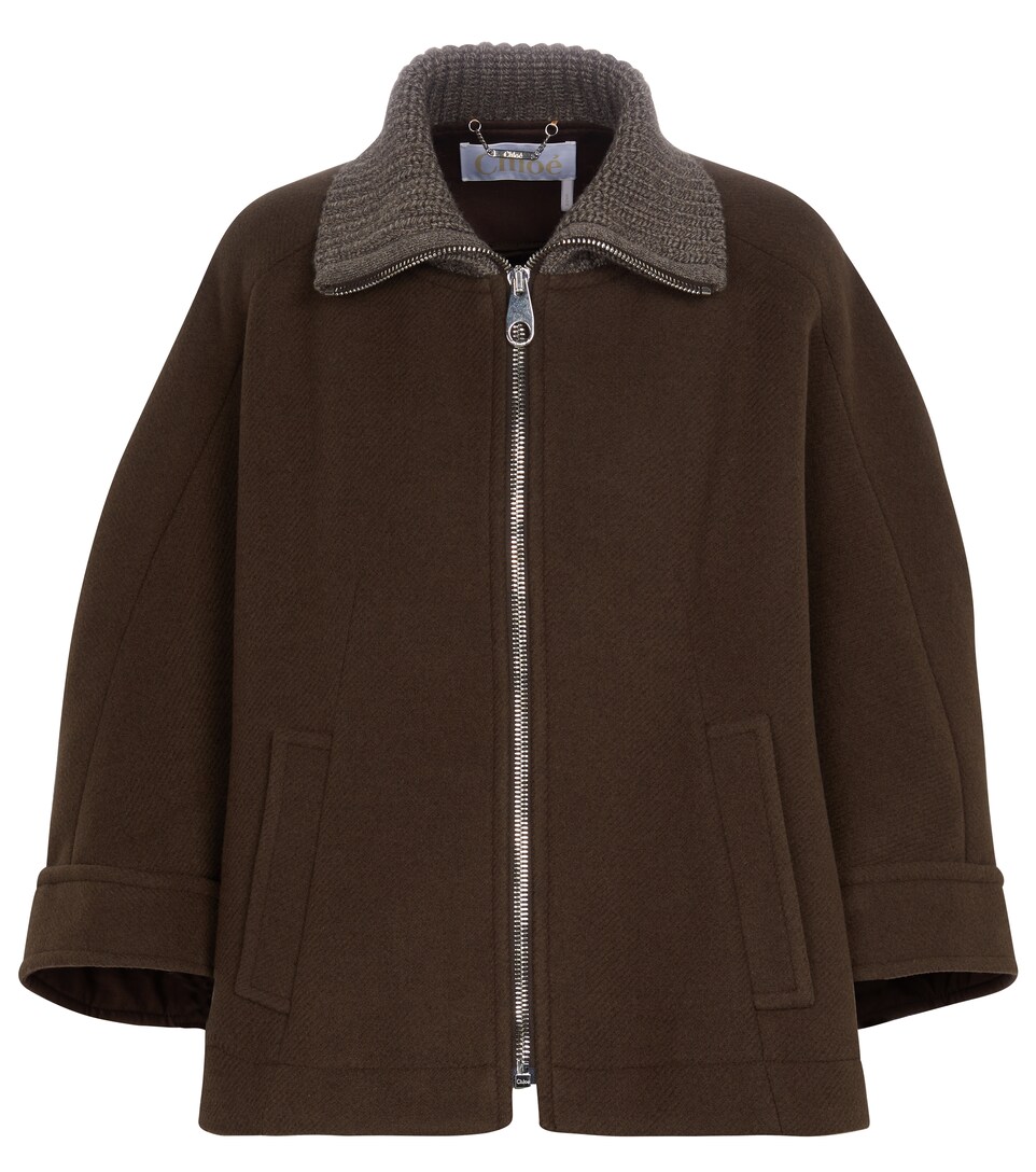 chloe wool blend coat