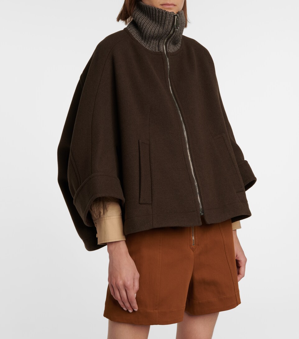 chloe wool blend coat