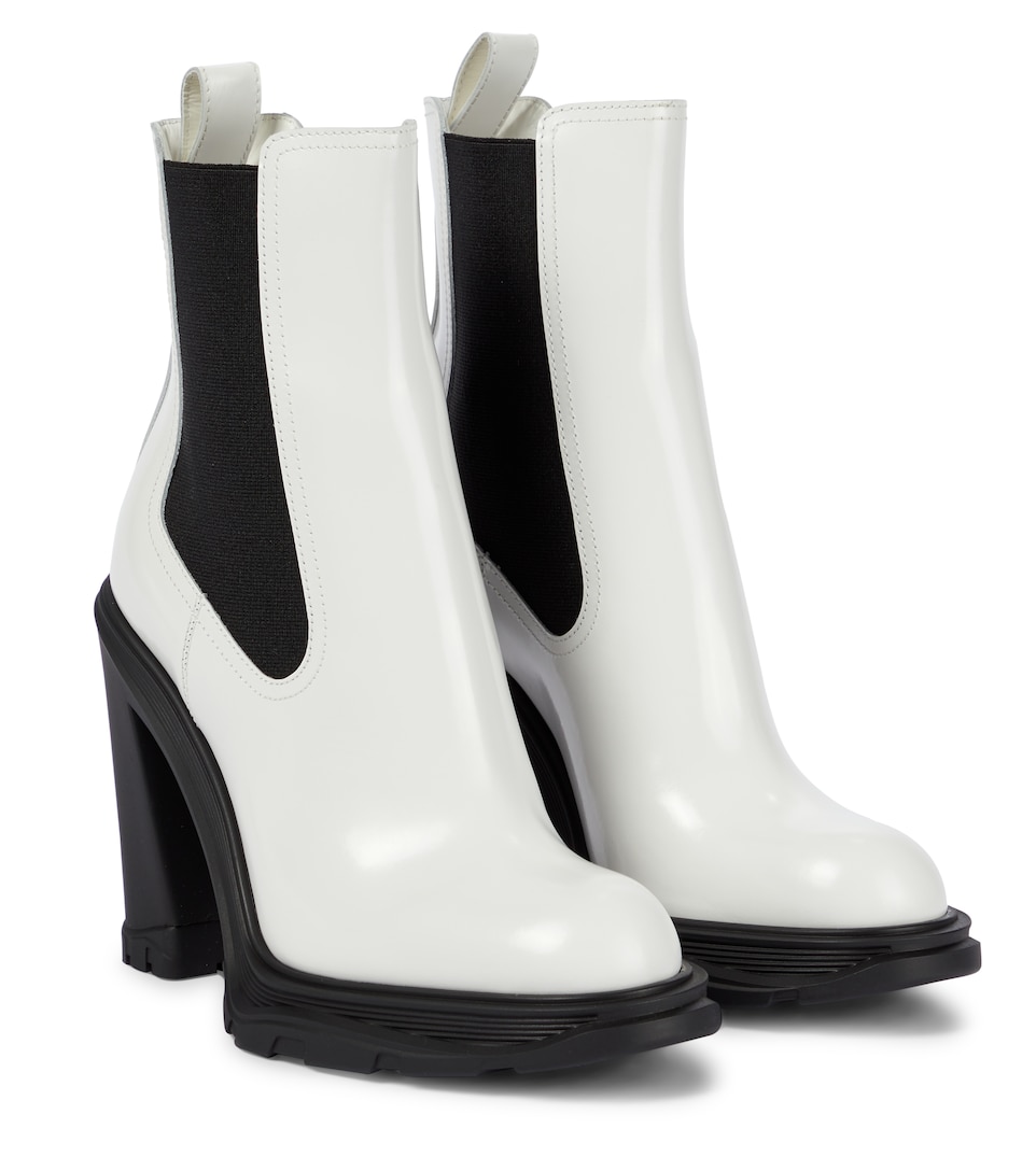 Alexander McQueen - Botines Chelsea Tread de piel | Mytheresa