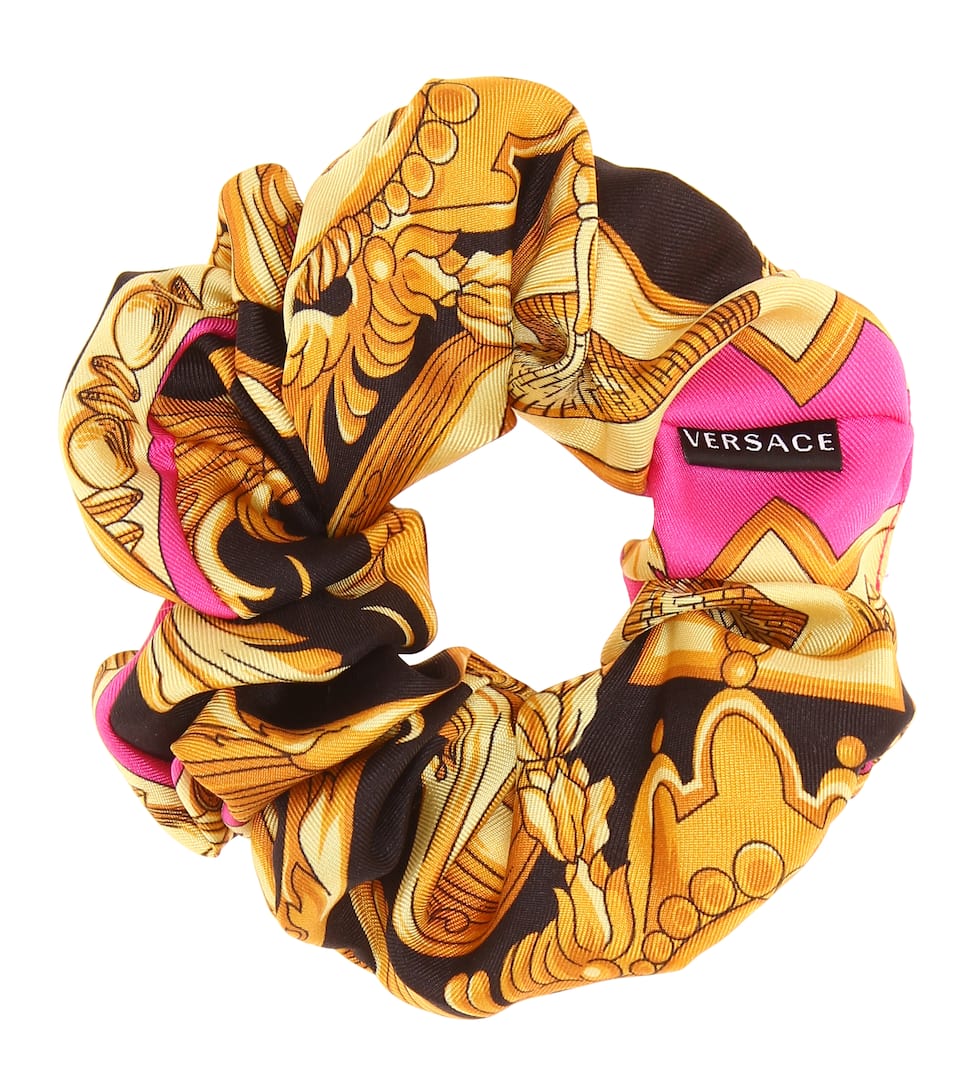 Baroque silk-faille scrunchie