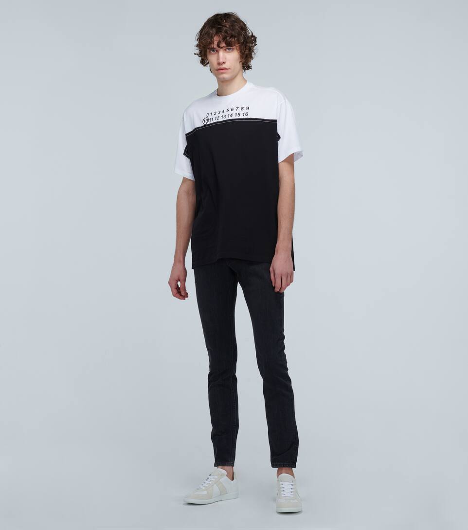 MAISON MARGIELA TROMPE L'AIL LOGO T-SHIRT,P00443383