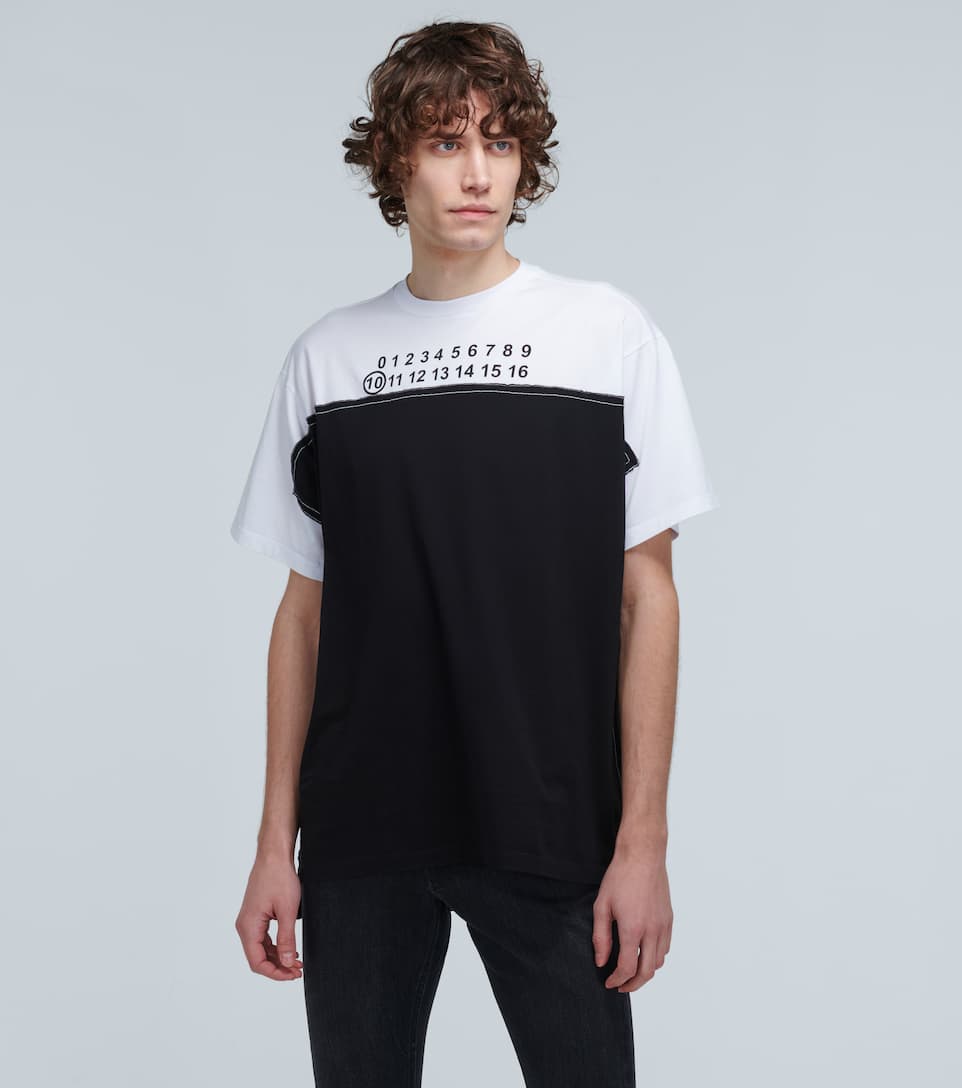 MAISON MARGIELA TROMPE L'AIL LOGO T-SHIRT,P00443383