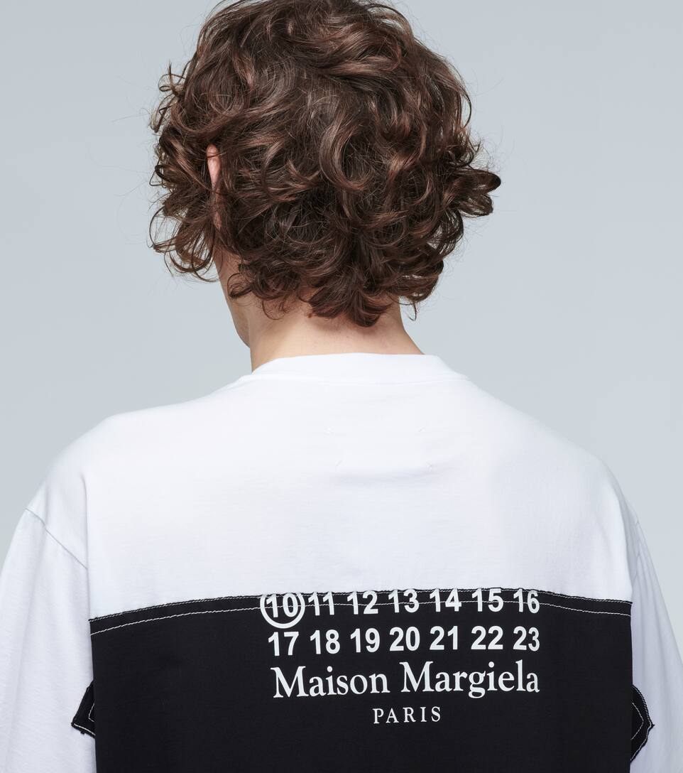 MAISON MARGIELA TROMPE L'AIL LOGO T-SHIRT,P00443383