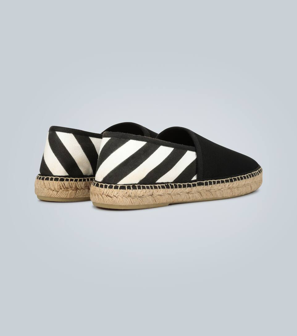 OFF-WHITE Diagonal printed espadrilles,P00455834