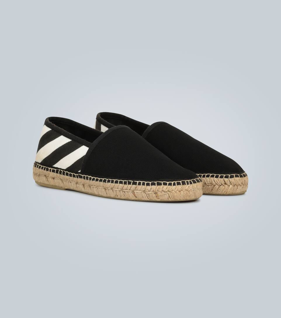 OFF-WHITE Diagonal printed espadrilles,P00455834