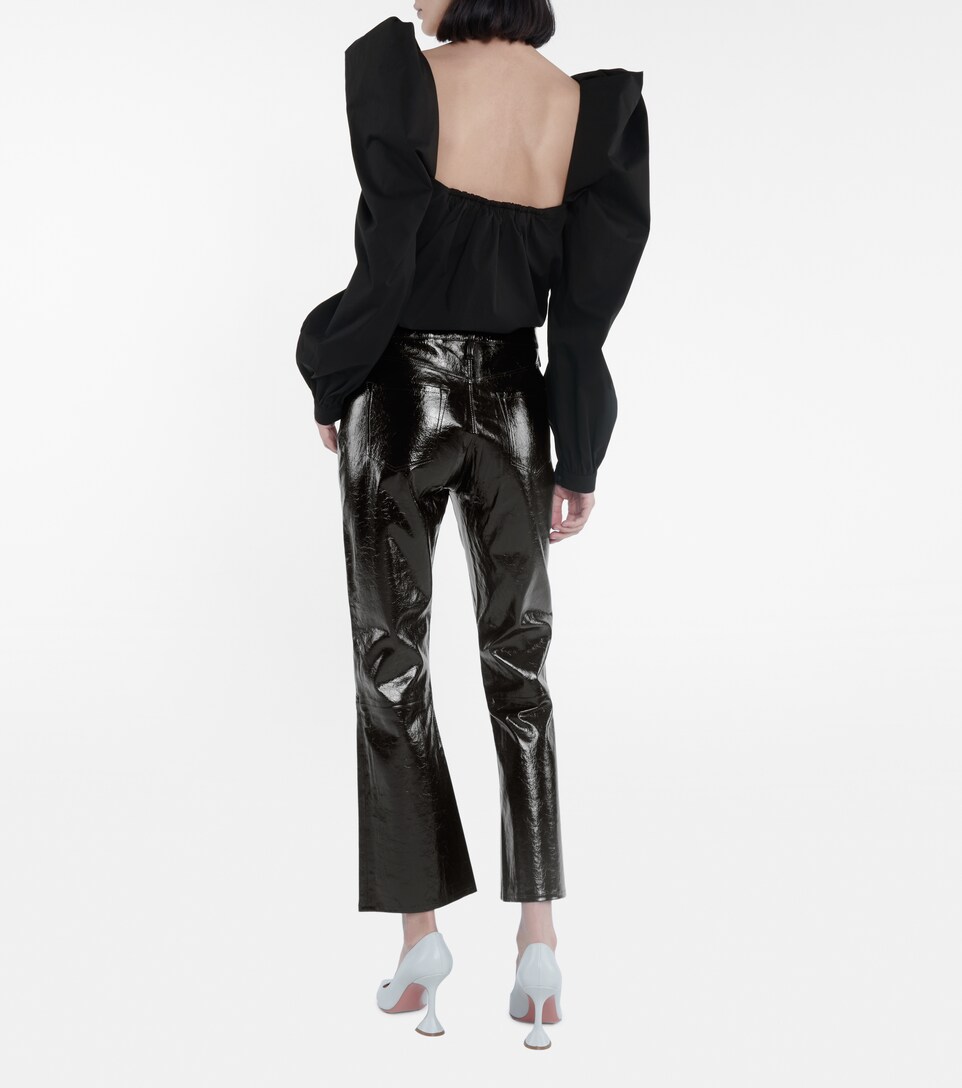 J Brand - Franky mid-rise leather pants 
