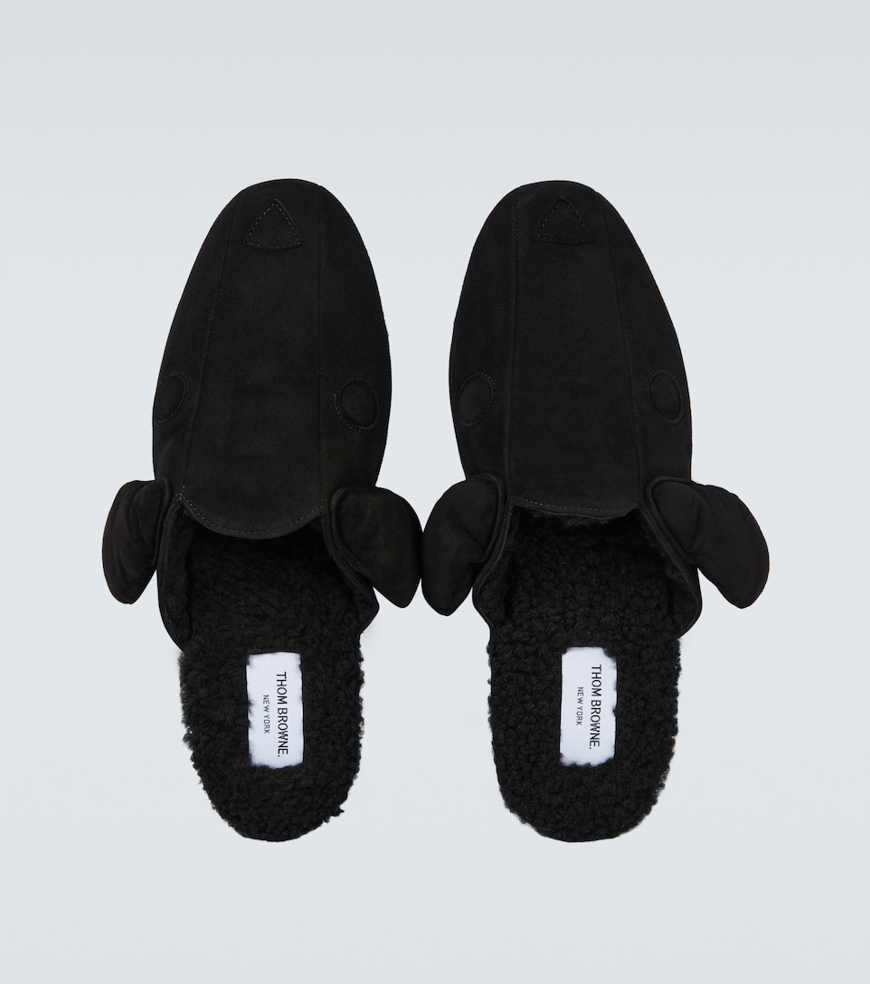 Hector shearling-lined suede slippers 