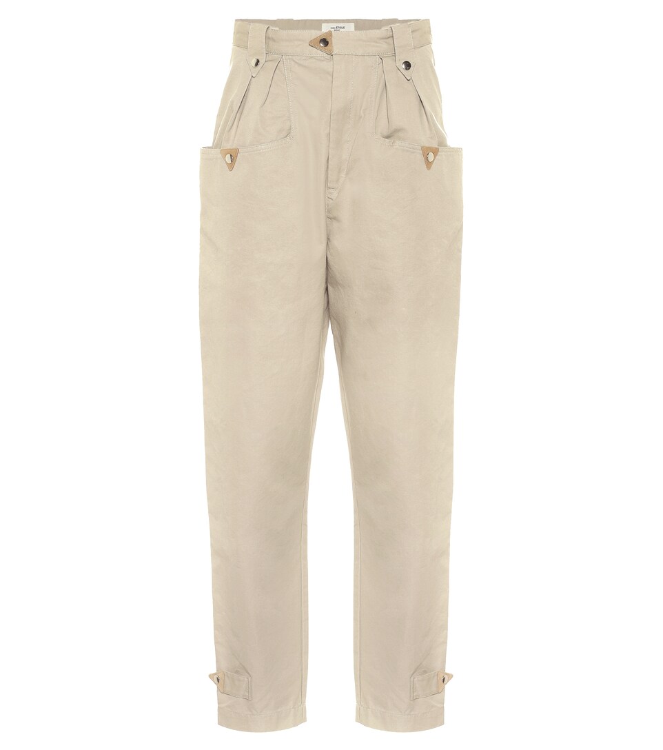 Pulcie high-rise cotton pants | Mytheresa