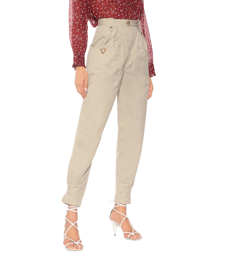 Isabel Marant, Étoile - Pulcie high-rise cotton pants | Mytheresa