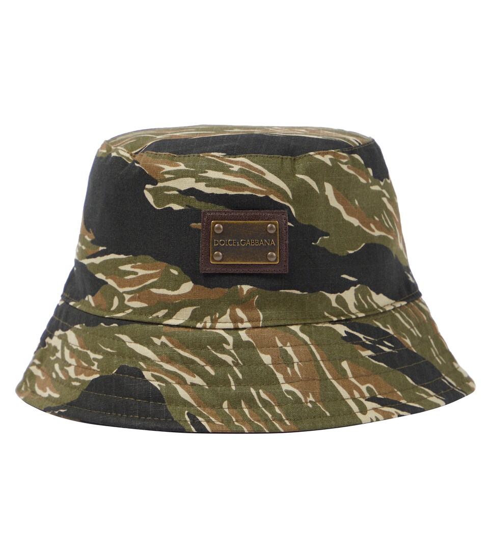 Camouflage cotton bucket hat 