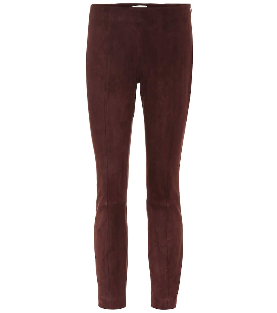 THE ROW Leggings Cosso aus Veloursleder