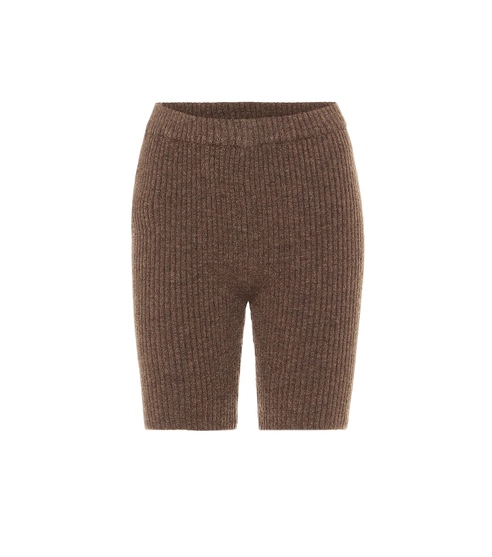 Rib knit biker shorts clearance