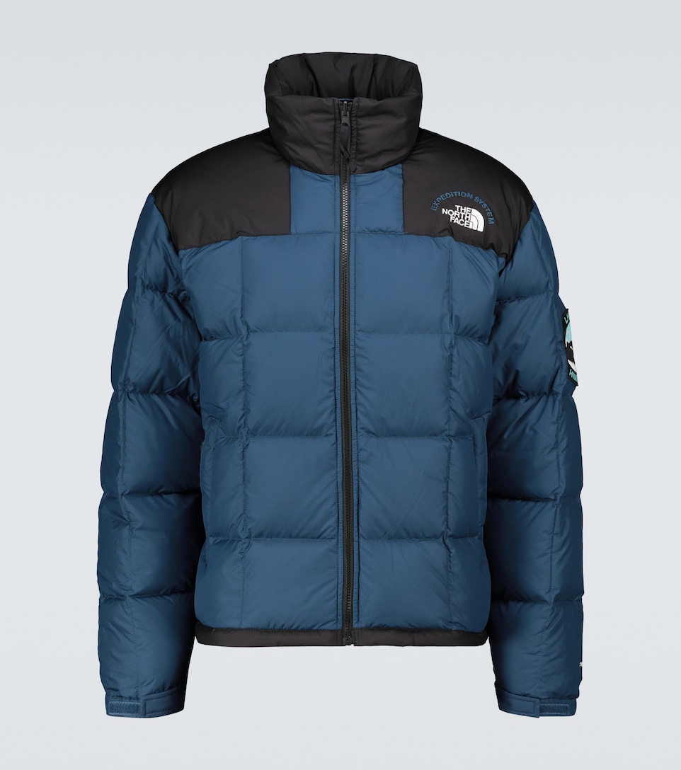 feathers coming out of north face 