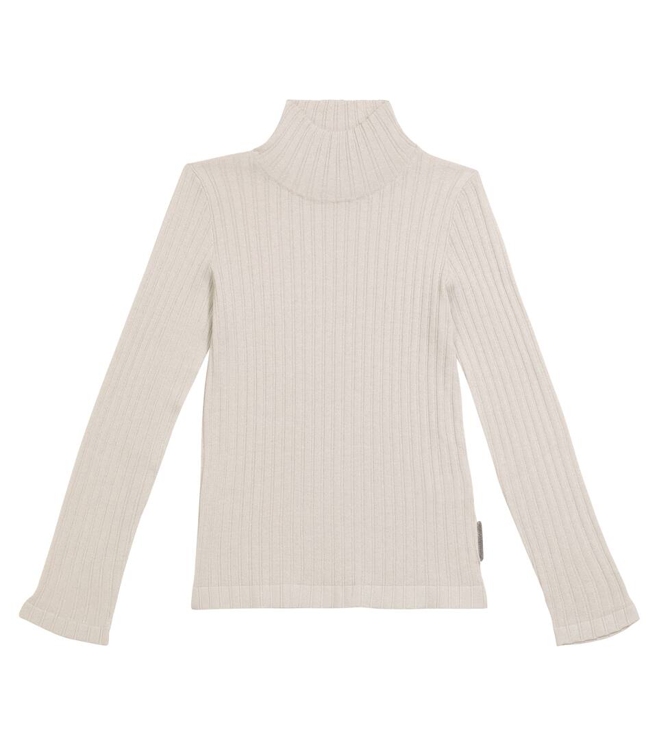 White silk sweater clearance