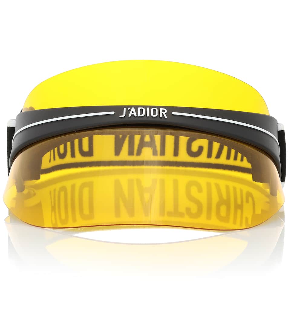 Click to view more detailed imagery on our partner's website Dior Women's Club 1 Logo Visor In Yellow&orange