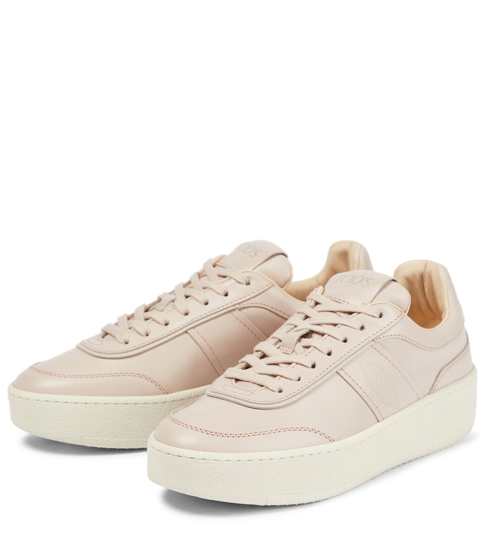cream flatform trainers